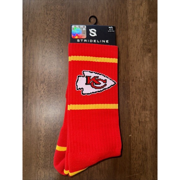 Strideline Kansas City Chiefs Socks Lot of 3 Pairs NFL Licensed Crew M/L New - Picture 9 of 10